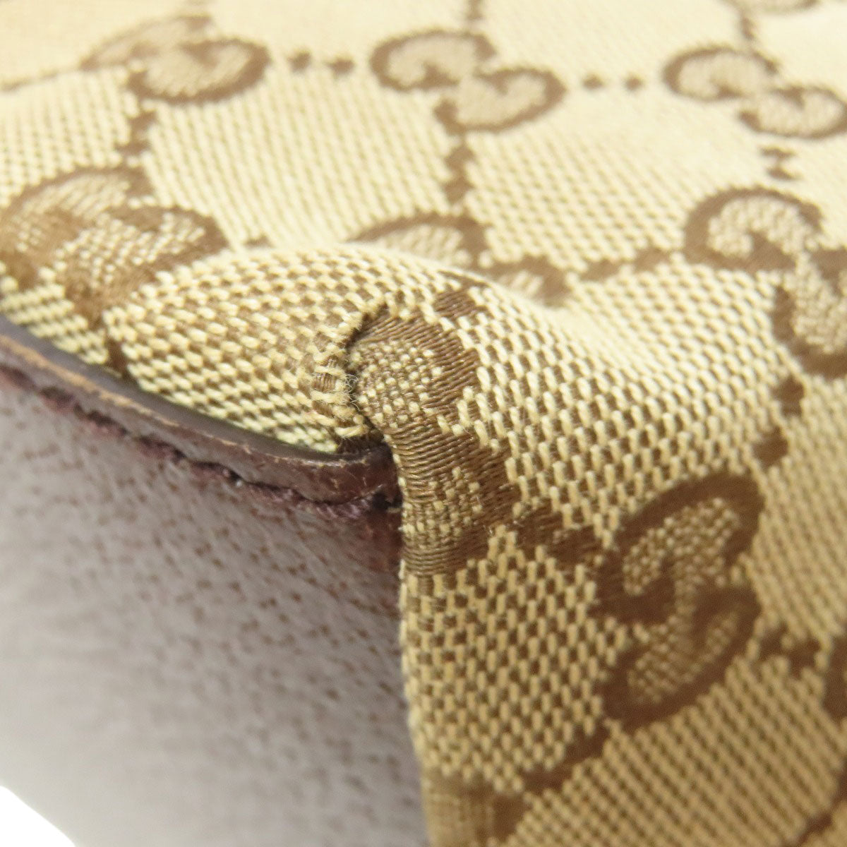 GUCCI Handbag 131230 canvas Brown GG Shelly line