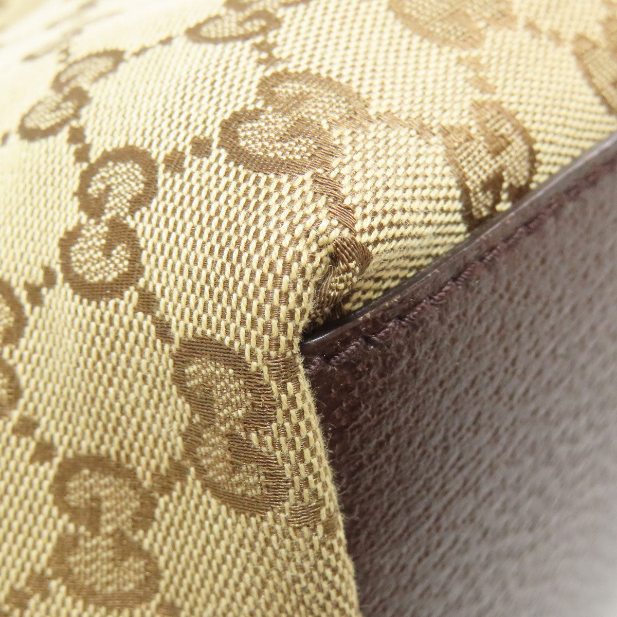 GUCCI Handbag 131230 canvas Brown GG Shelly line