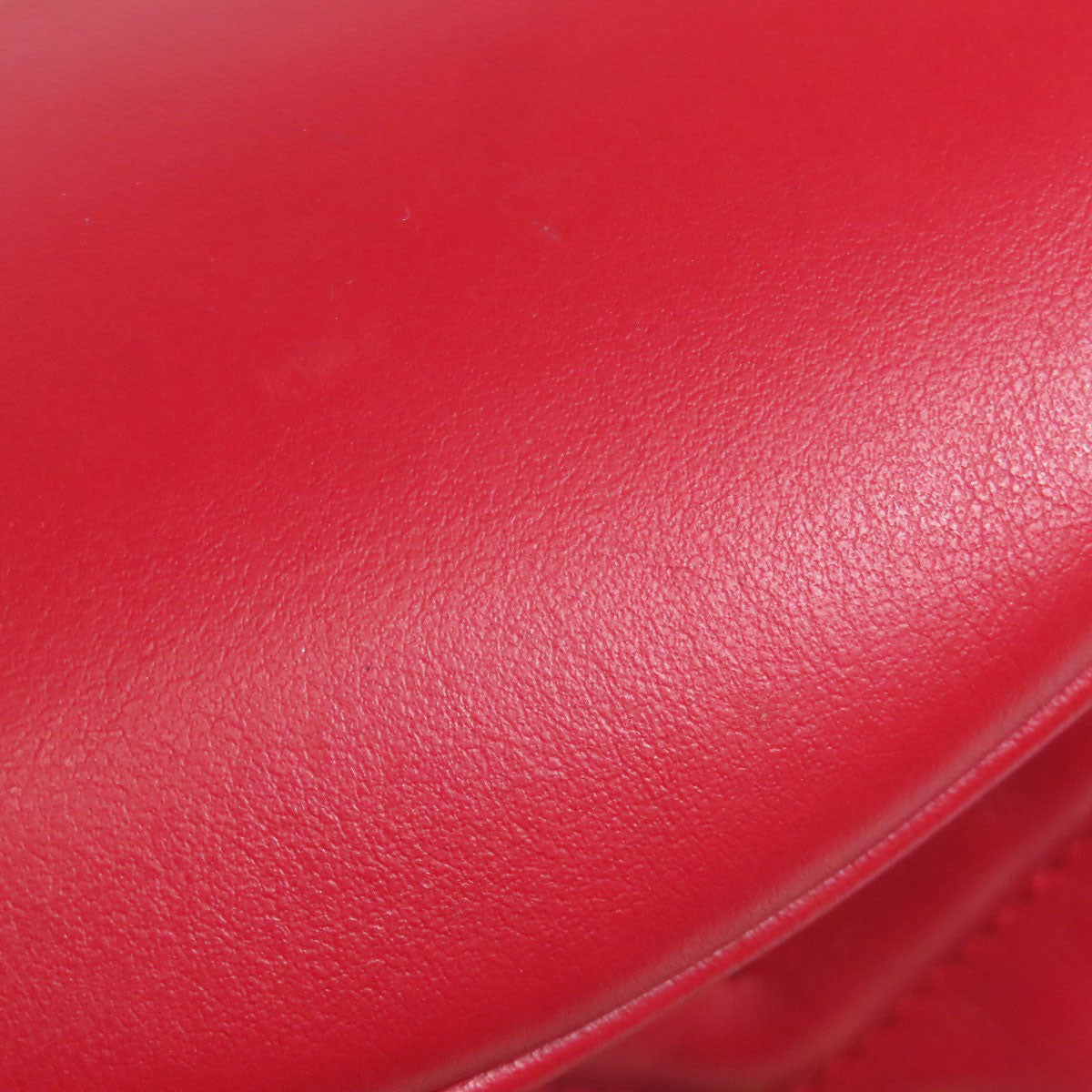 GUCCI Shoulder Bag 575163 Calfskin Red GG Marmont ChainShoulder