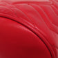 GUCCI Shoulder Bag 575163 Calfskin Red GG Marmont ChainShoulder