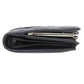 CHANEL Bifold Wallet lambskin black Cambon line Women Used Authentic