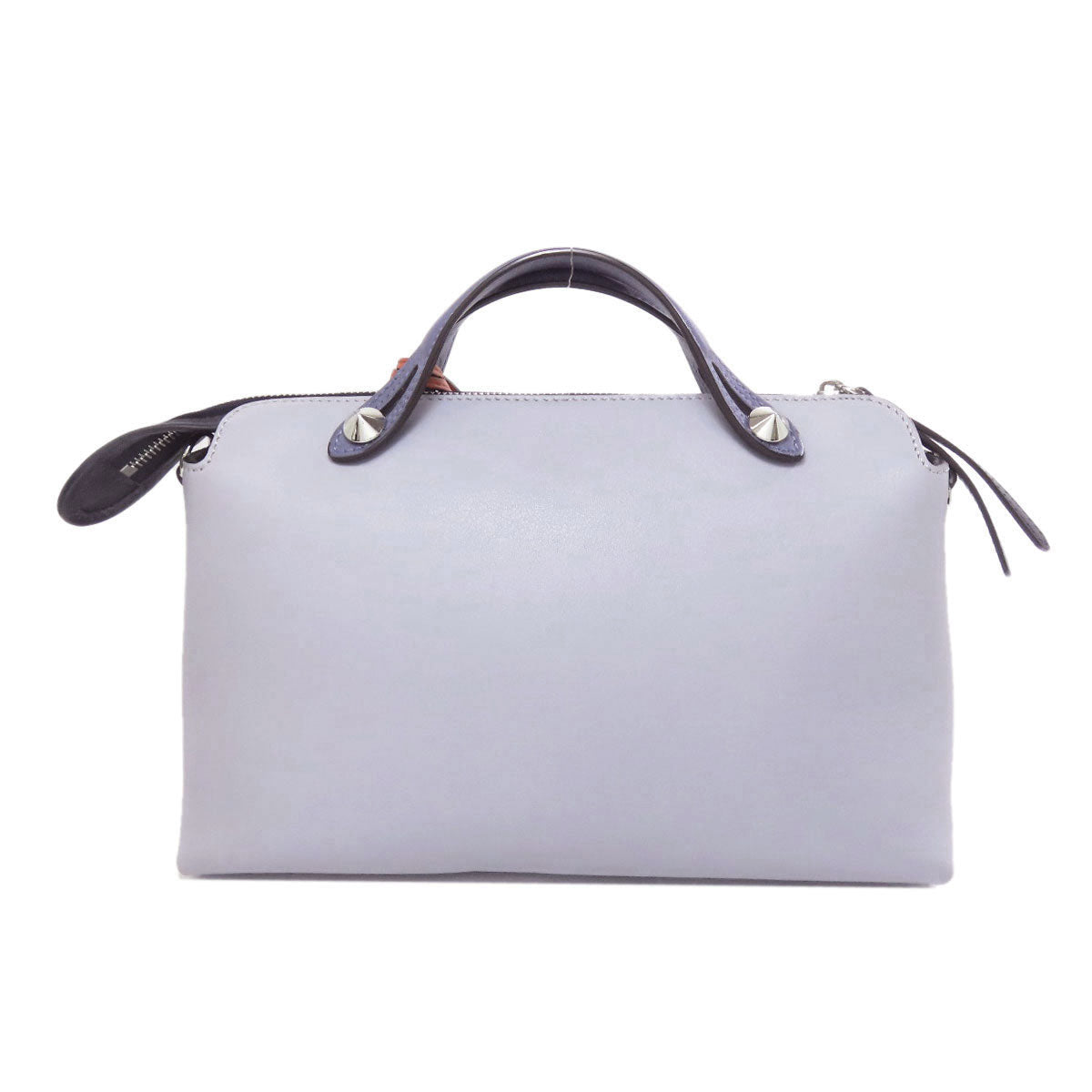 FENDI Handbag Calfskin blue By the way 2WAY Women Used Authentic