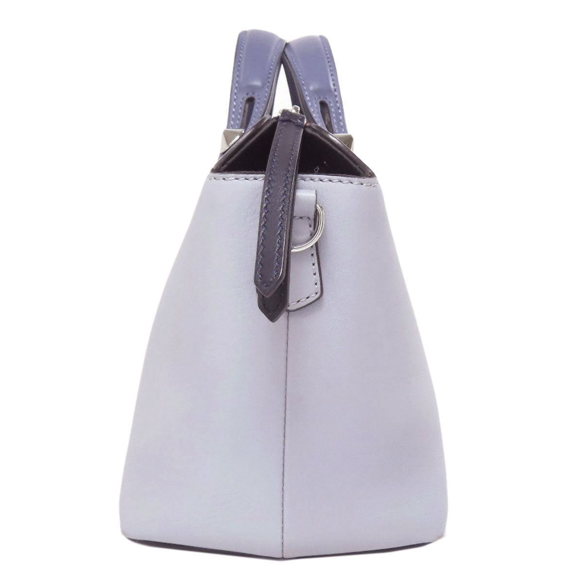 FENDI Handbag Calfskin blue By the way 2WAY Women Used Authentic