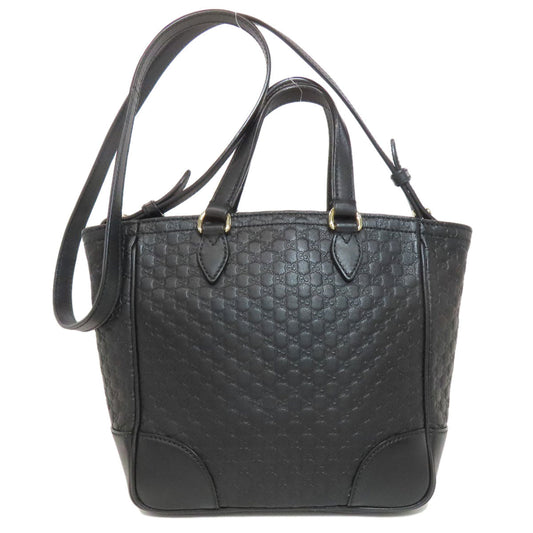 GUCCI Shoulder Bag 449241 Calfskin black Outlet GG Signature Microsima 2WAY Women Used Authentic