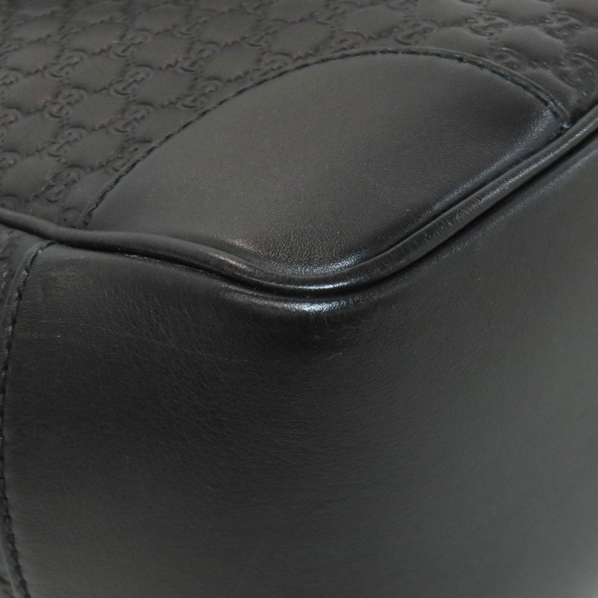 GUCCI Shoulder Bag 449241 Calfskin black Outlet GG Signature Microsima 2WAY Women Used Authentic
