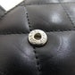 CHANEL Bifold Wallet lambskin black Cambon line Women Used Authentic