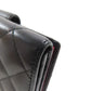 CHANEL Bifold Wallet lambskin black Cambon line Women Used Authentic