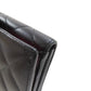 CHANEL Bifold Wallet lambskin black Cambon line Women Used Authentic