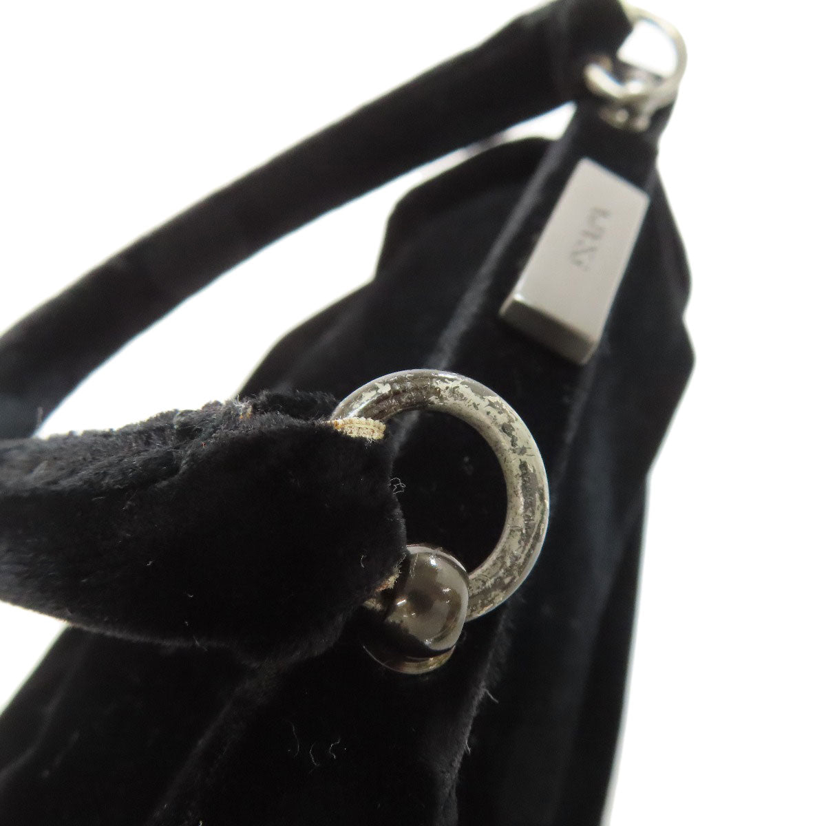 PRADA Handbag Corduroy black 2WAY