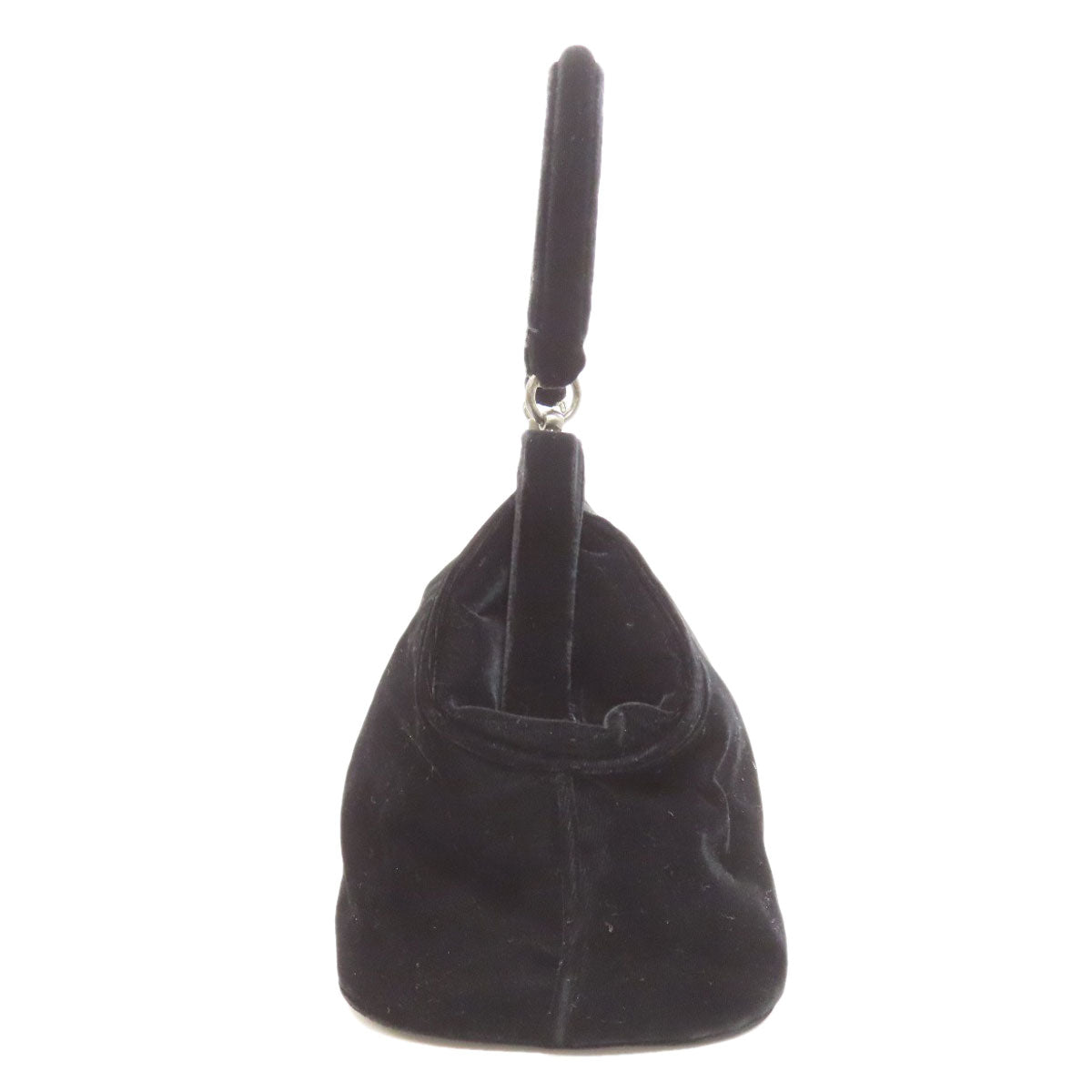 PRADA Handbag Corduroy black 2WAY