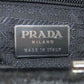 PRADA Handbag Corduroy black 2WAY
