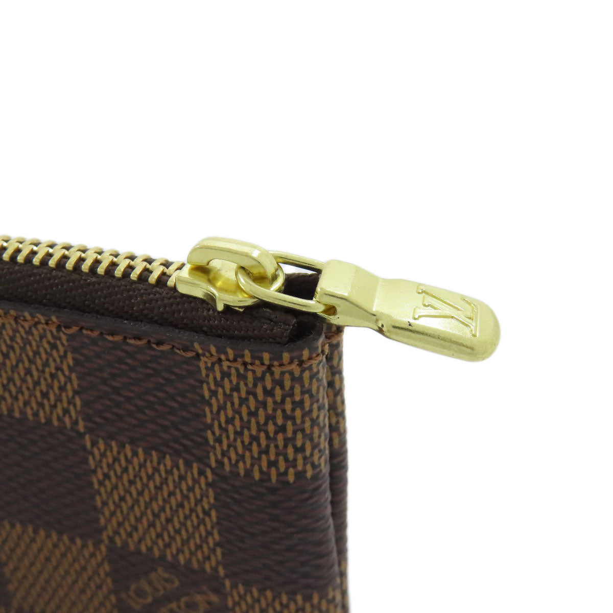 LOUIS VUITTON Coin case N62658 Damier canvas Brown Pochette Kle Women(Unisex) Used Authentic