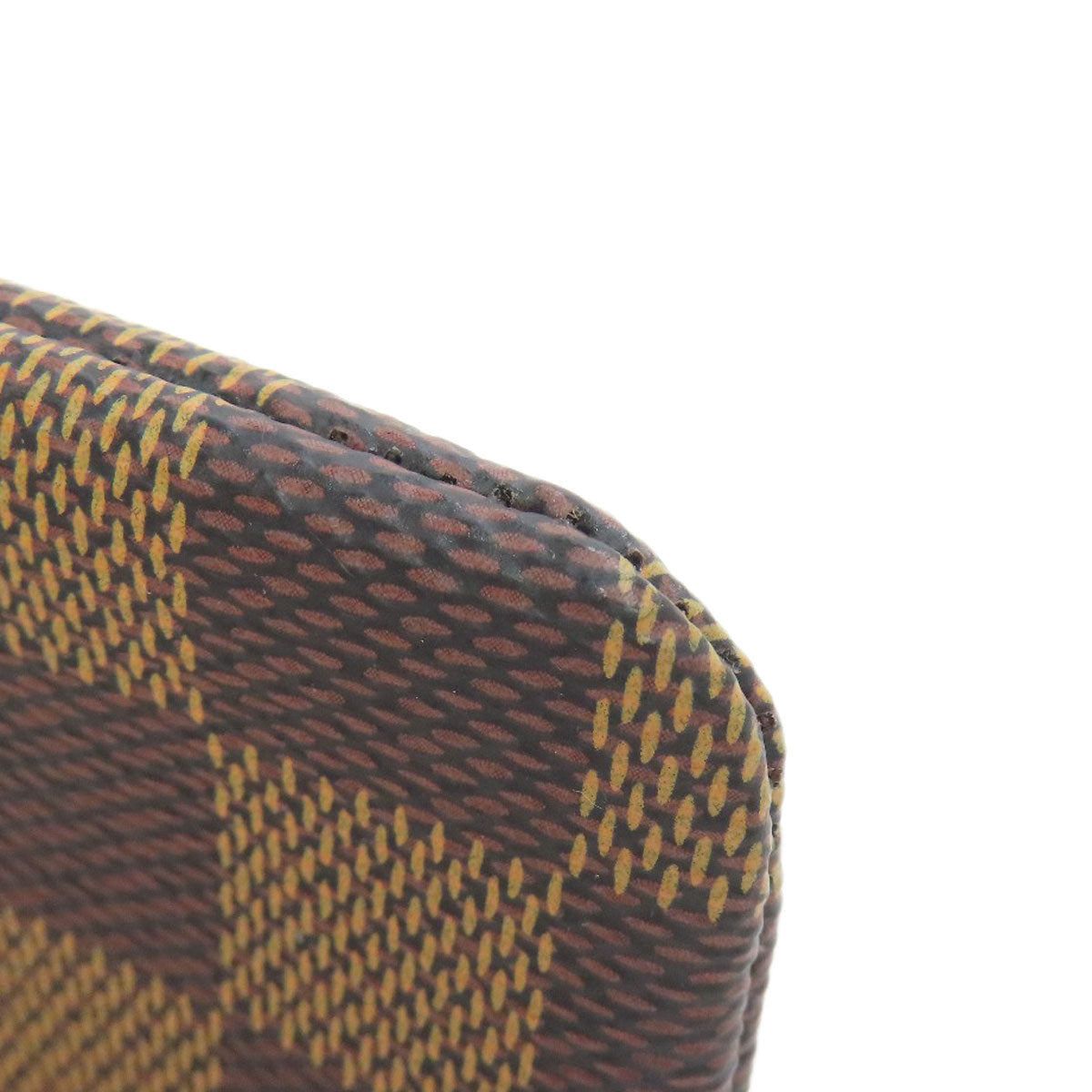 LOUIS VUITTON Coin case N62658 Damier canvas Brown Pochette Kle Women(Unisex) Used Authentic