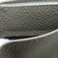 SAINT LAURENT Bifold Wallet leather gray Tri-fold logo Women Used Authentic