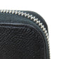 BURBERRY Long Wallet Purse leather black logo Women Used Authentic