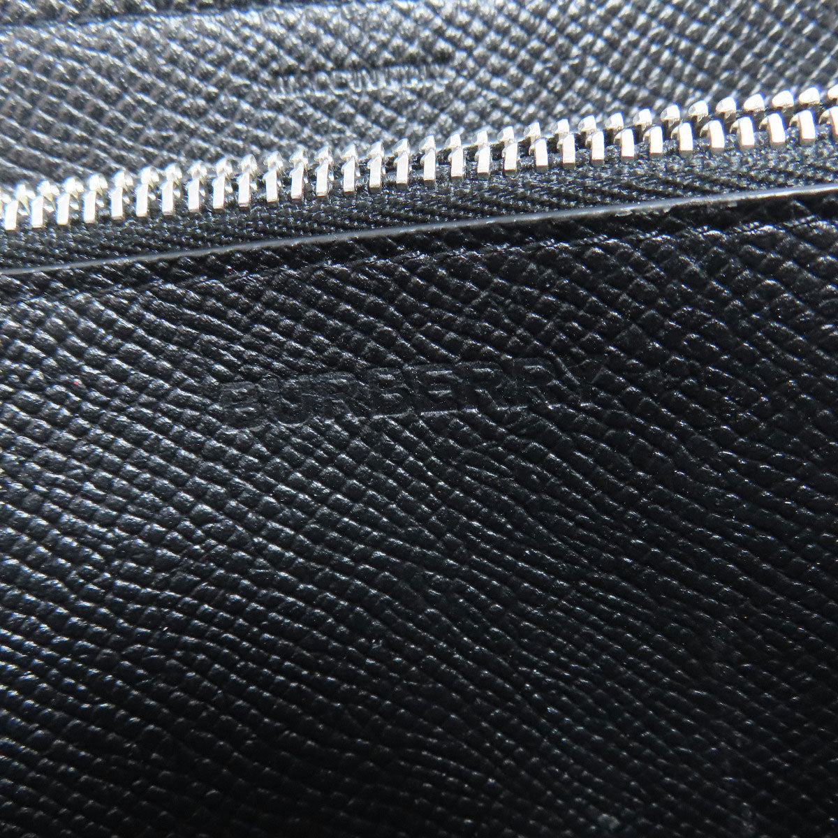 BURBERRY Long Wallet Purse leather black logo Women Used Authentic