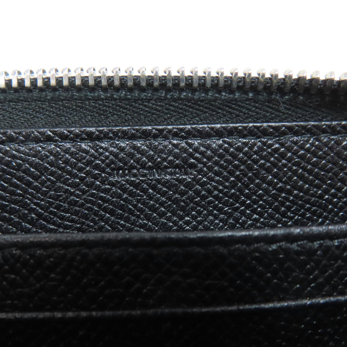 BURBERRY Long Wallet Purse leather black logo Women Used Authentic