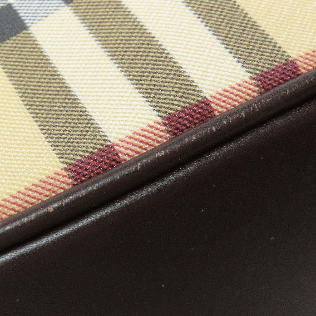 BURBERRY Handbag PVC beige Nova Check