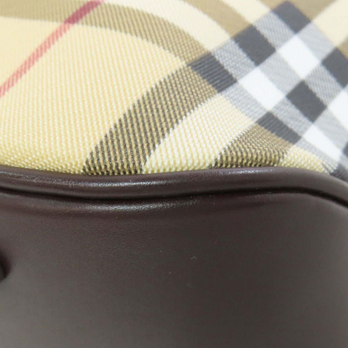 BURBERRY Handbag PVC beige Nova Check