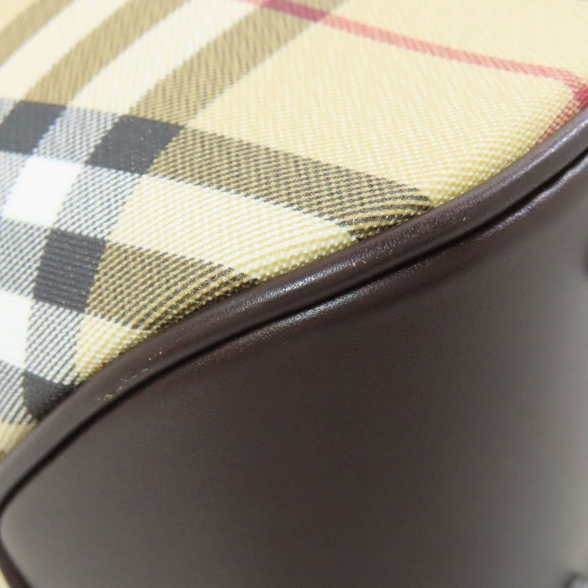 BURBERRY Handbag PVC beige Nova Check