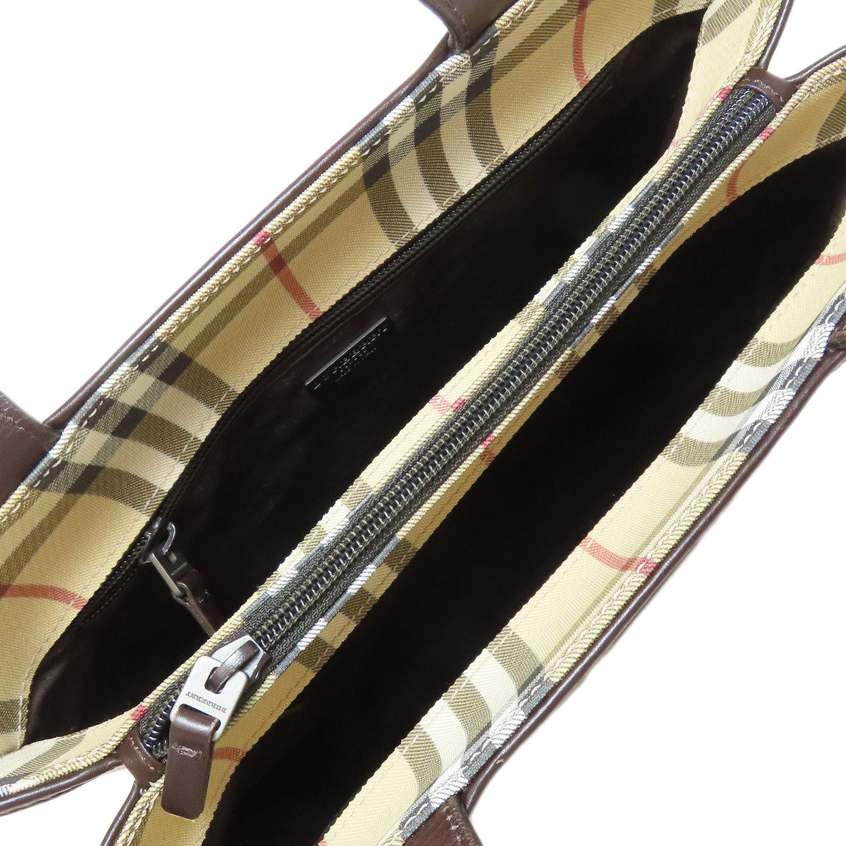 BURBERRY Handbag PVC beige Nova Check
