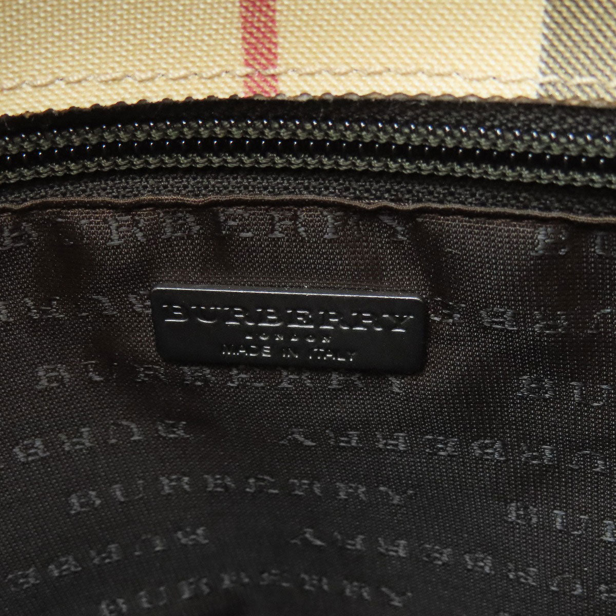 BURBERRY Handbag PVC beige Nova Check