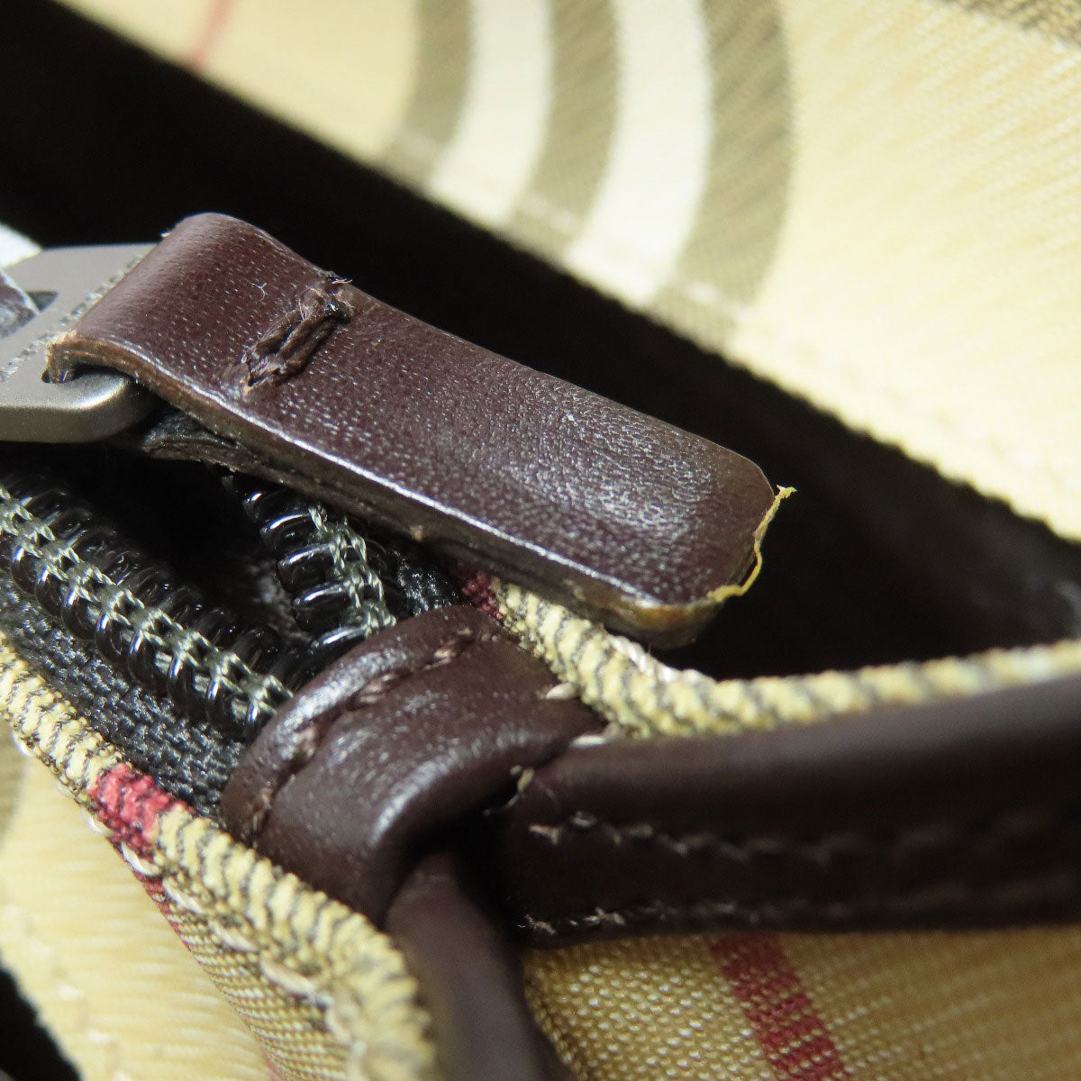 BURBERRY Handbag PVC beige Nova Check