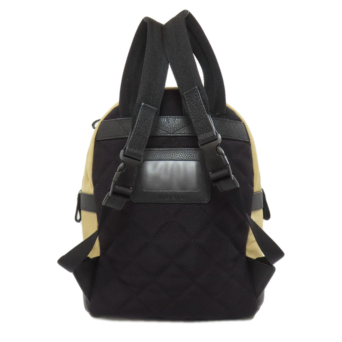 BURBERRY Backpack Nylon beige Nova Check Women Used Authentic