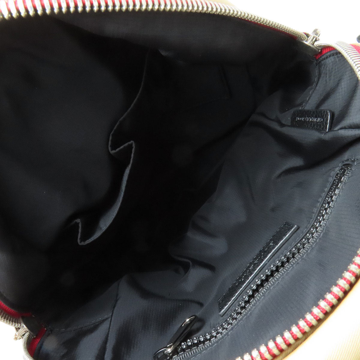 BURBERRY Backpack Nylon beige Nova Check Women Used Authentic