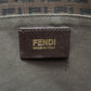 FENDI Handbag PVC Brown Zucca Pattern