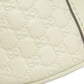 GUCCI Handbag 449645 leather white Outlet GG Signature Microsima 2WAY Women Used Authentic