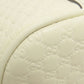 GUCCI Handbag 449645 leather white Outlet GG Signature Microsima 2WAY Women Used Authentic