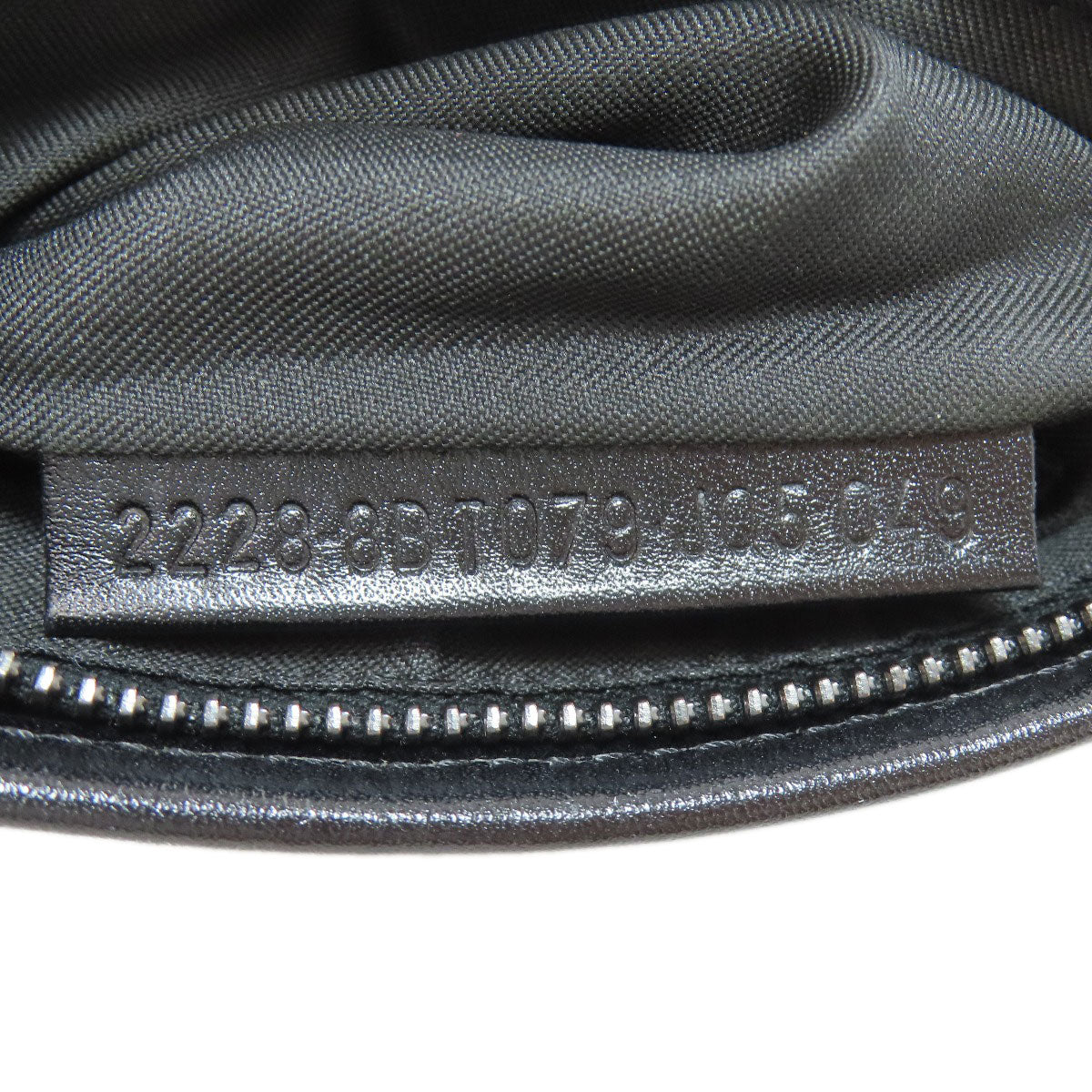 FENDI Shoulder Bag Nylon black Zucca Pattern Women Used Authentic