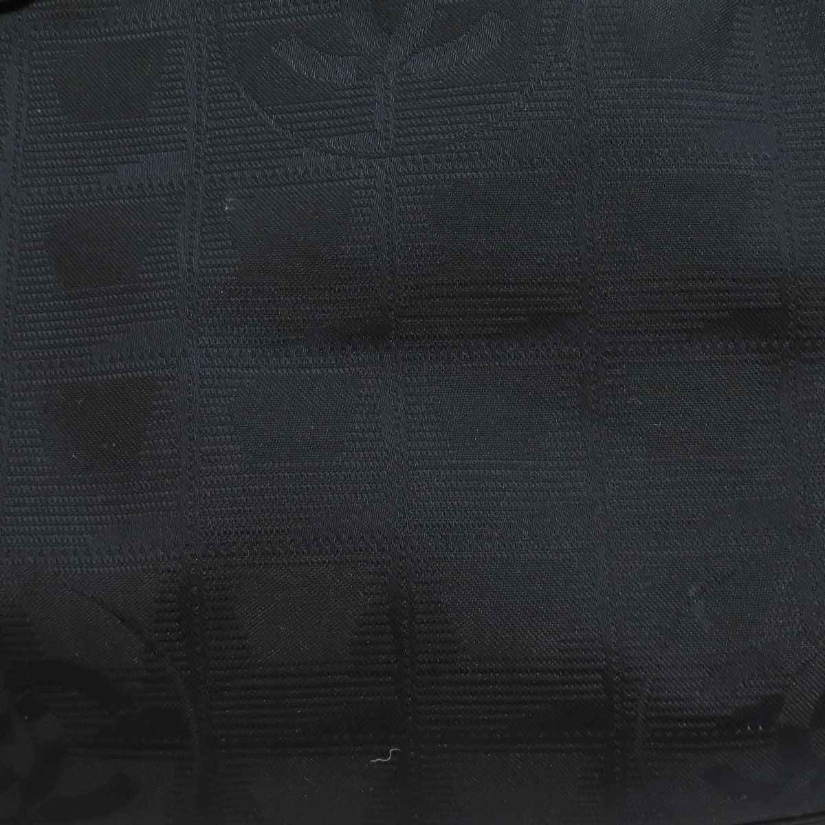 CHANEL Handbag Nylon jacquard black New travel line 2WAY