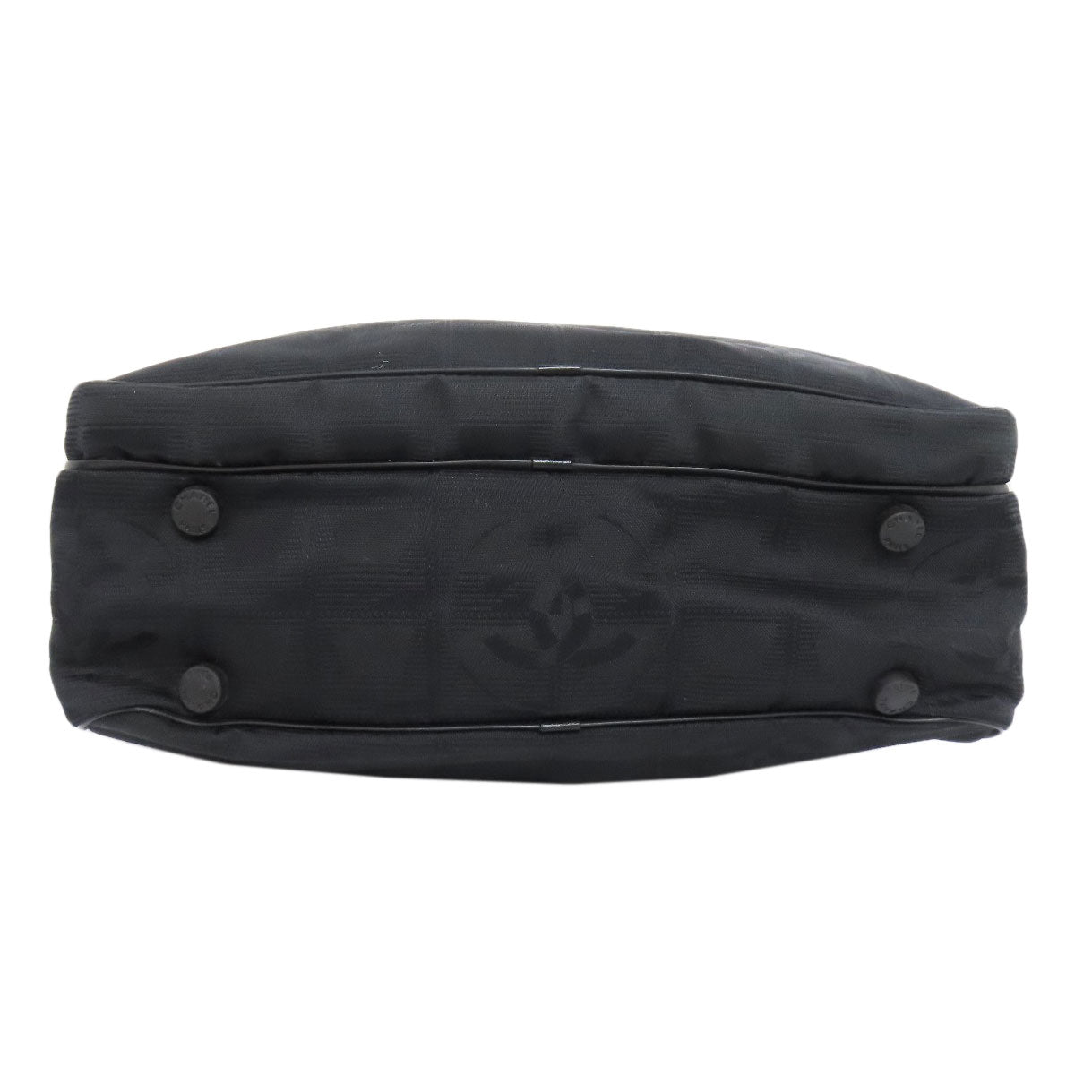 CHANEL Handbag Nylon jacquard black New travel line 2WAY