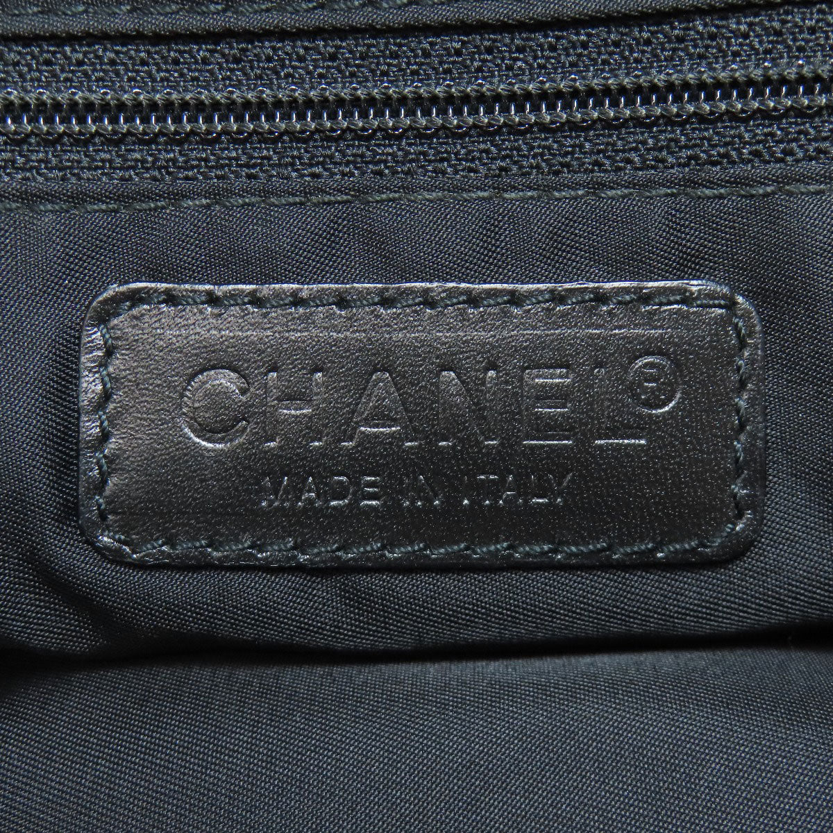 CHANEL Handbag Nylon jacquard black New travel line 2WAY