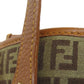 FENDI Handbag canvas Brown Zucca Pattern