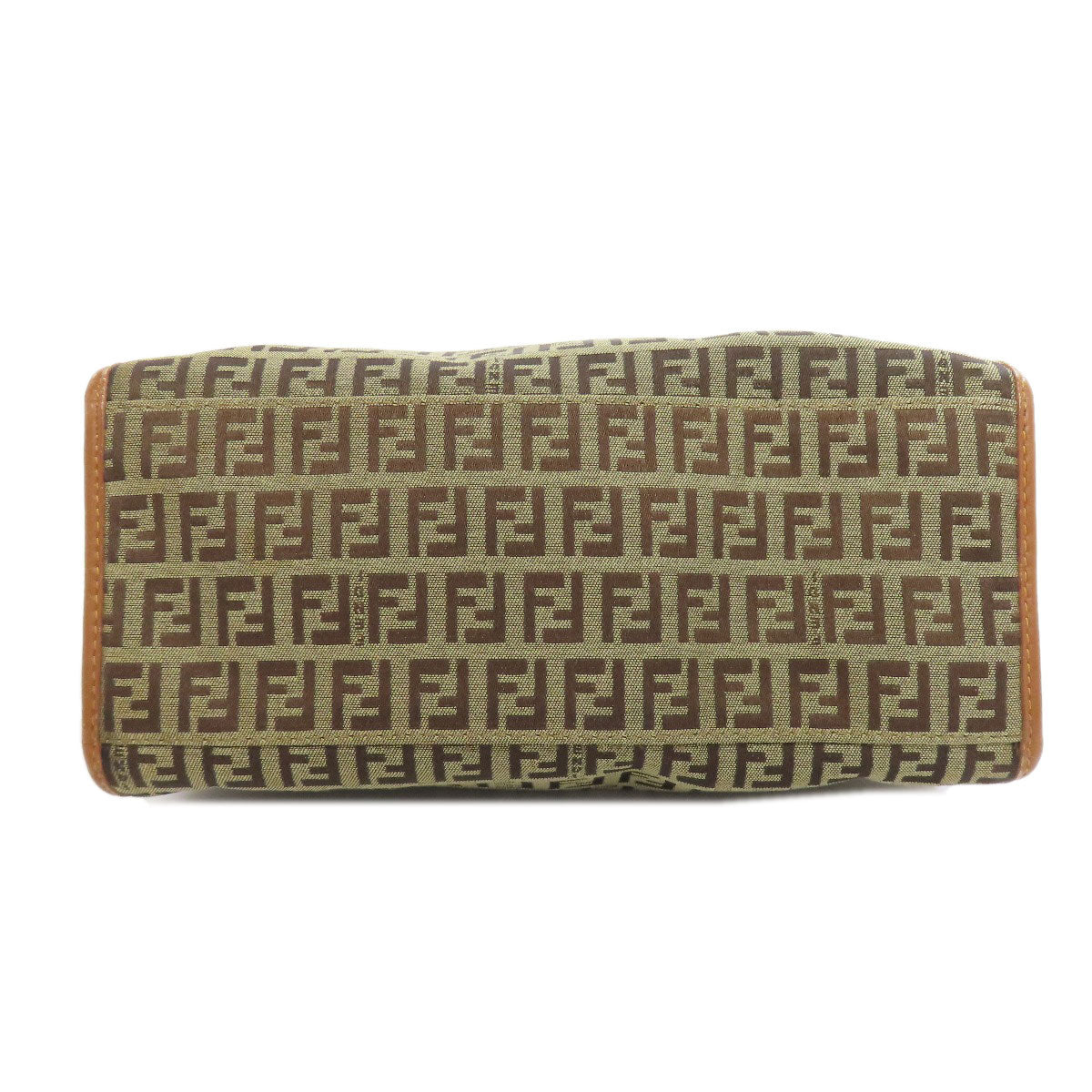 FENDI Handbag canvas Brown Zucca Pattern