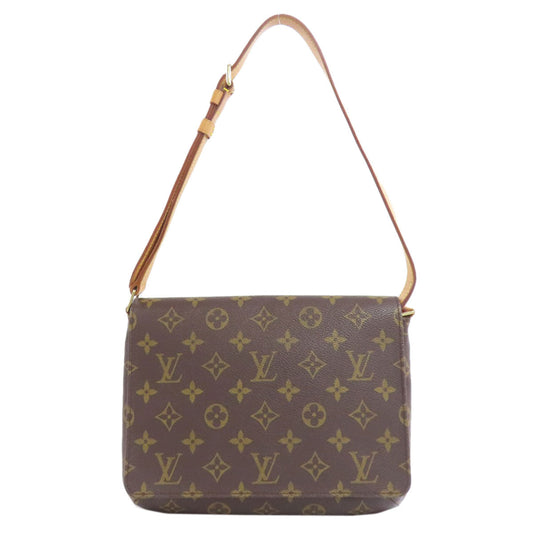 LOUIS VUITTON Shoulder Bag M51257 Monogram canvas Brown Musette Tango S Women Used Authentic