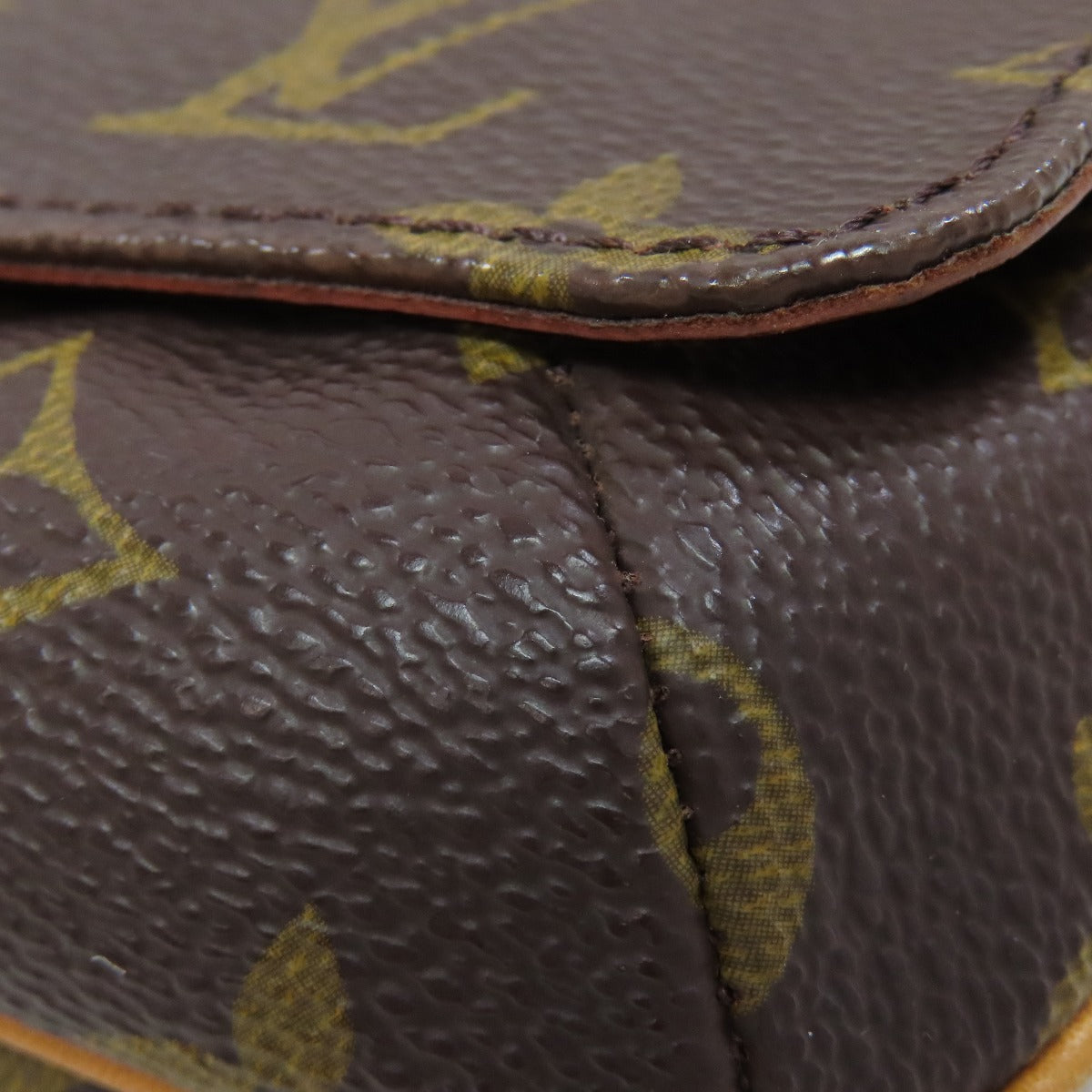 LOUIS VUITTON Shoulder Bag M51257 Monogram canvas Brown Musette Tango S Women Used Authentic