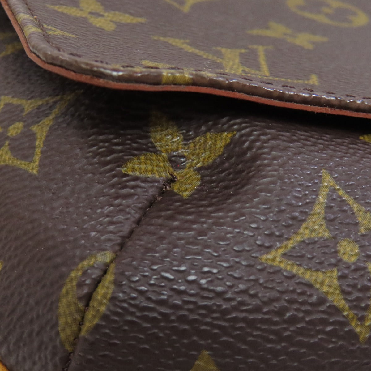 LOUIS VUITTON Shoulder Bag M51257 Monogram canvas Brown Musette Tango S Women Used Authentic
