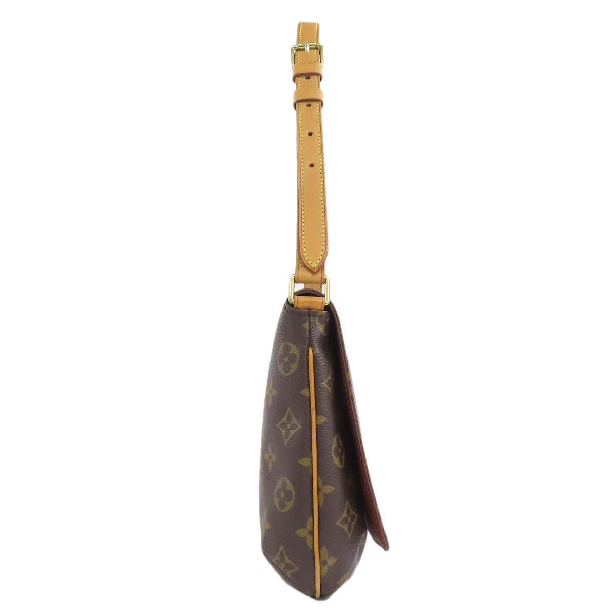 LOUIS VUITTON Shoulder Bag M51257 Monogram canvas Brown Musette Tango S Women Used Authentic