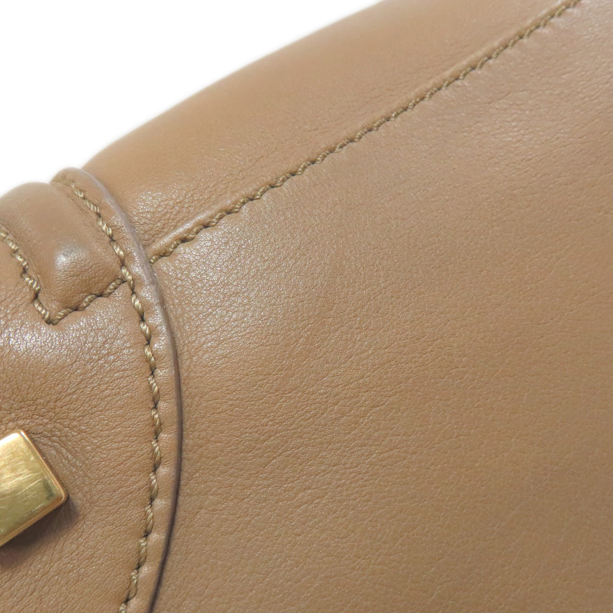 CELINE Handbag leather Brown Luggage mini Women Used Authentic