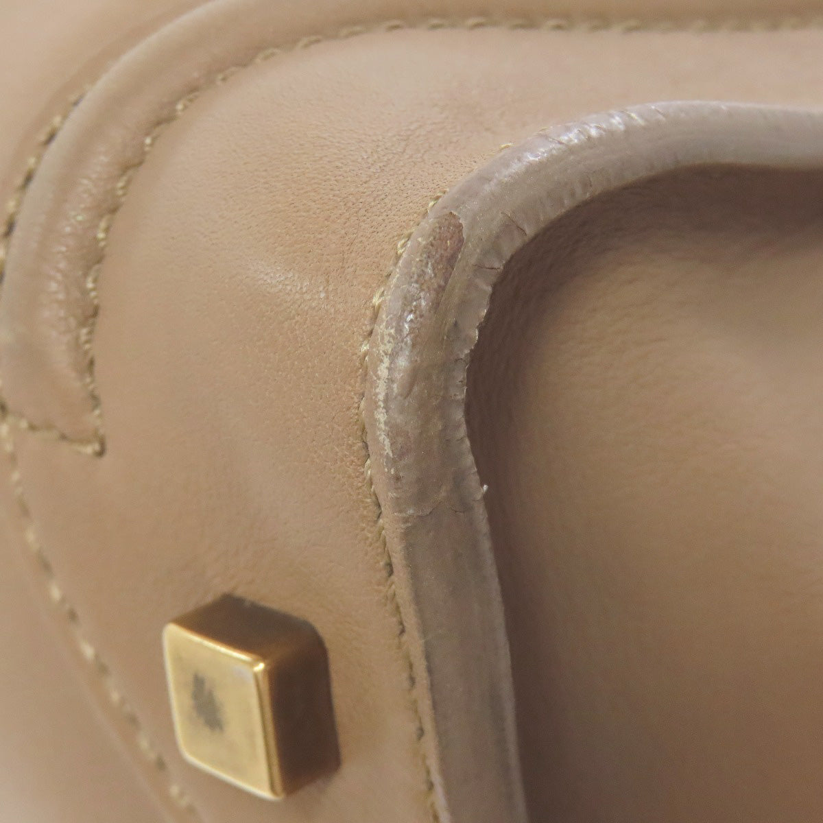 CELINE Handbag leather Brown Luggage mini Women Used Authentic