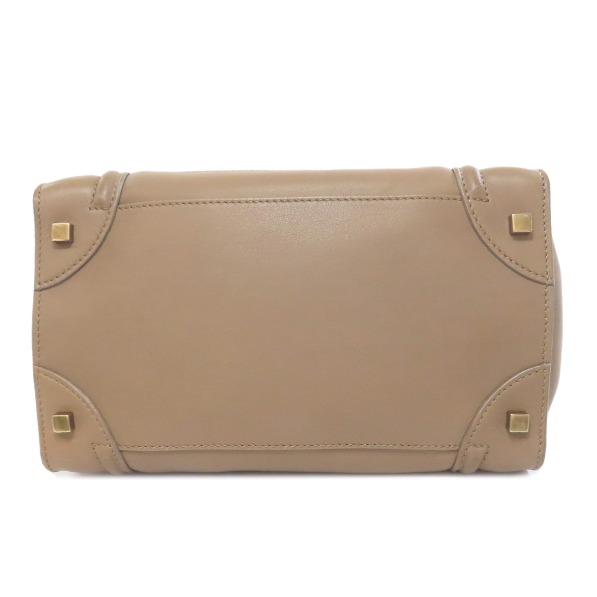 CELINE Handbag leather Brown Luggage mini Women Used Authentic