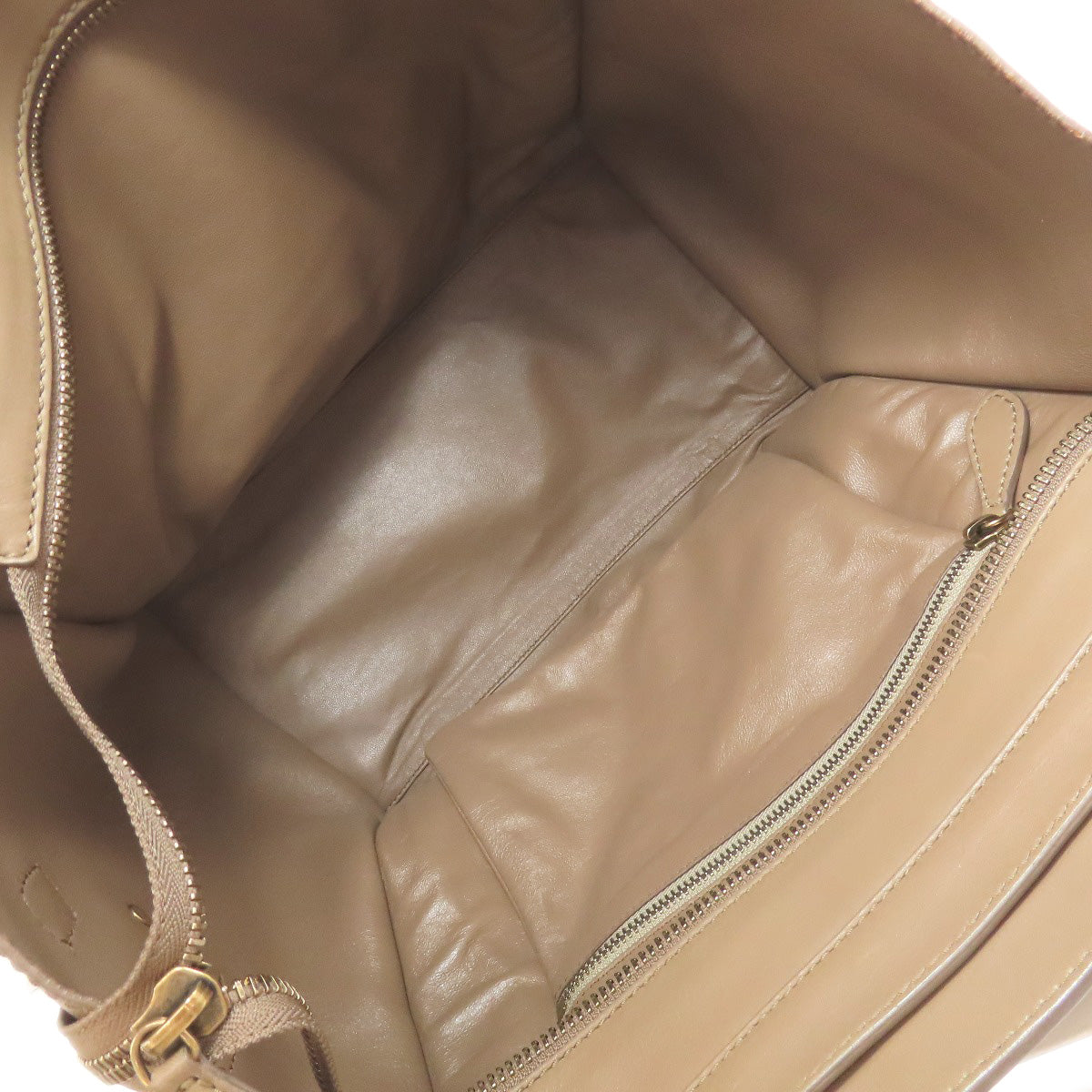 CELINE Handbag leather Brown Luggage mini Women Used Authentic