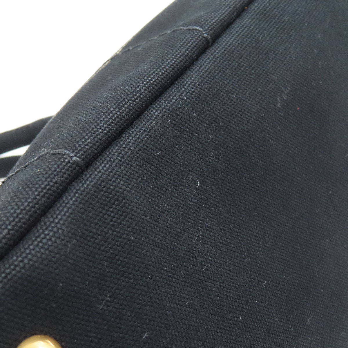 PRADA Handbag canvas black Canapa mini
