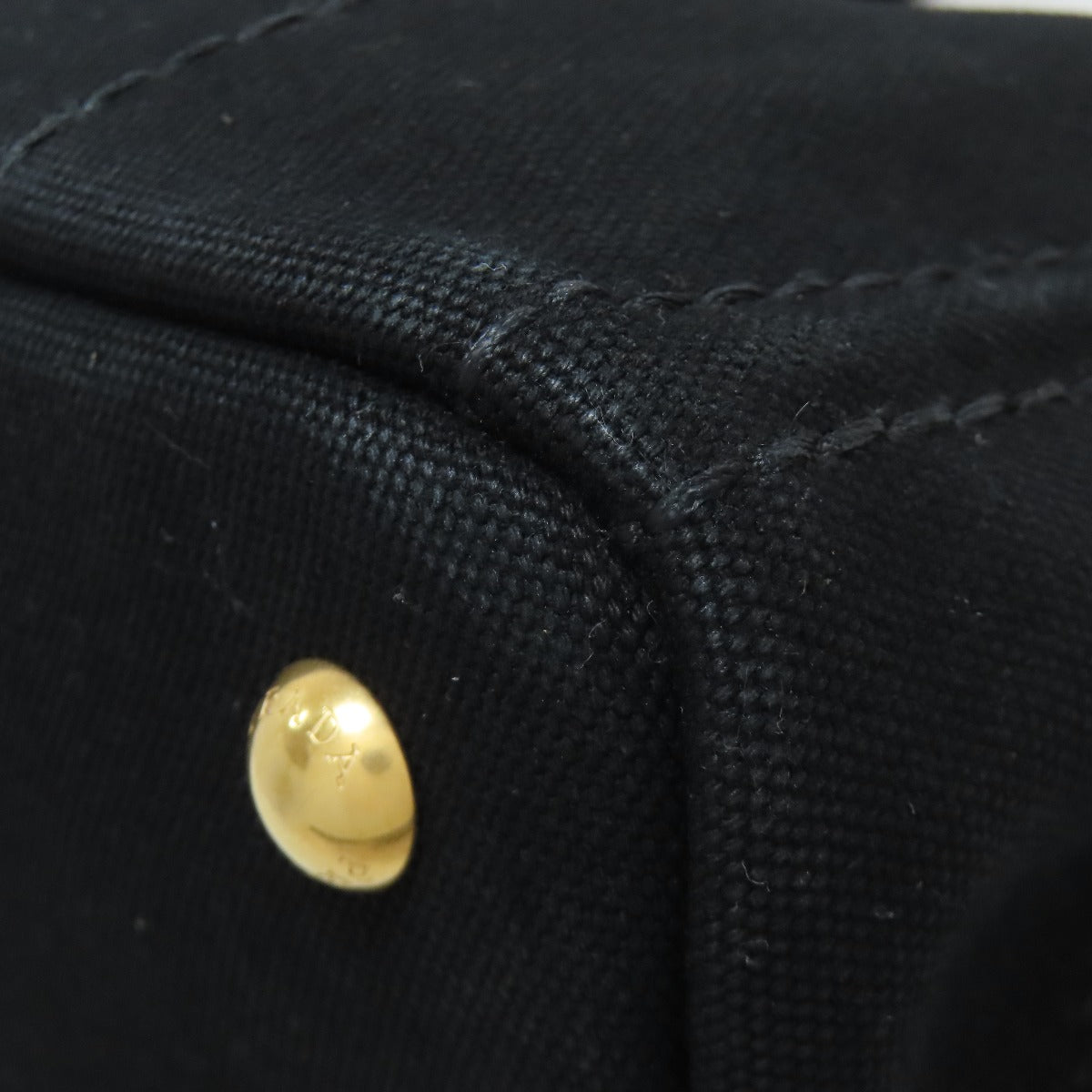 PRADA Handbag canvas black Canapa mini