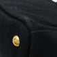 PRADA Handbag canvas black Canapa mini