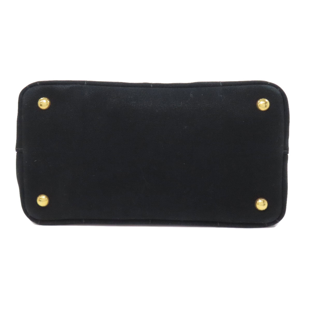 PRADA Handbag canvas black Canapa mini